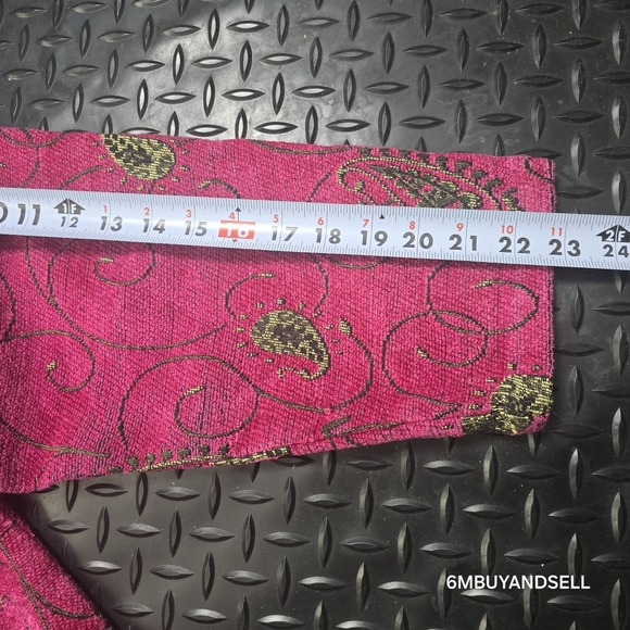 Alexku Pink Gold Floral Embroidered Jacket Boho Vintage Womens PL - Picture 11 of 11